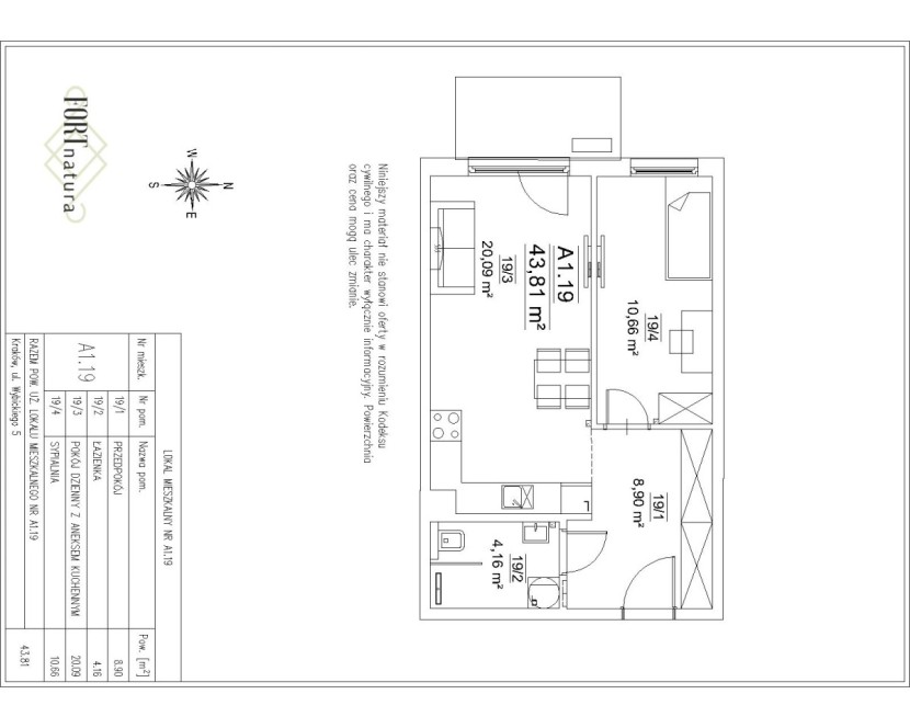 LOKAL MIESZKALNY NR A1.19