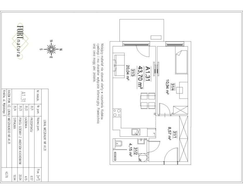 LOKAL MIESZKALNY NR A1.31