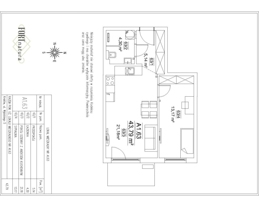 LOKAL MIESZKALNY NR A1.63