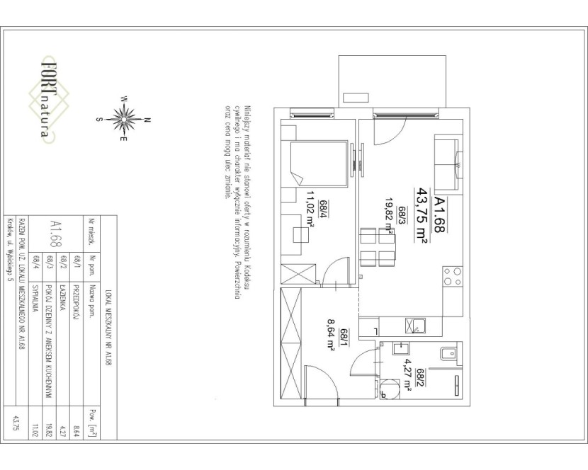 LOKAL MIESZKALNY NR A1.68